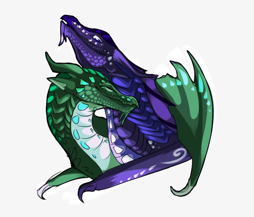 “hey Let's Draw The Only Cannon Couple In The Wings - Wings Of Fire Fathom And Indigo, transparent png download