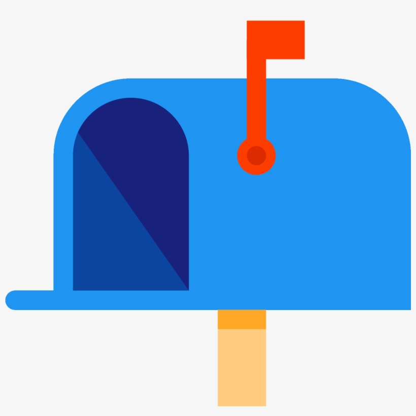 Mailbox Opened Flag Up Icon - Boite Aux Lettres Png, transparent png download