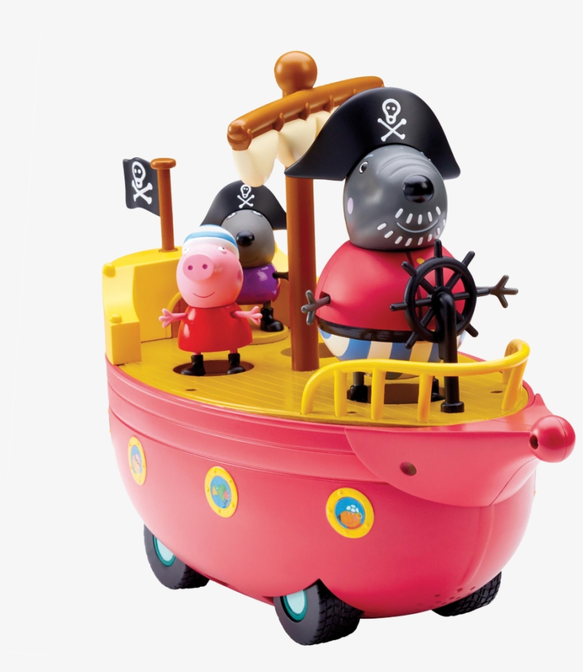 Peppa Pig 06151 Grandad Dogs Pirate Boat, transparent png download