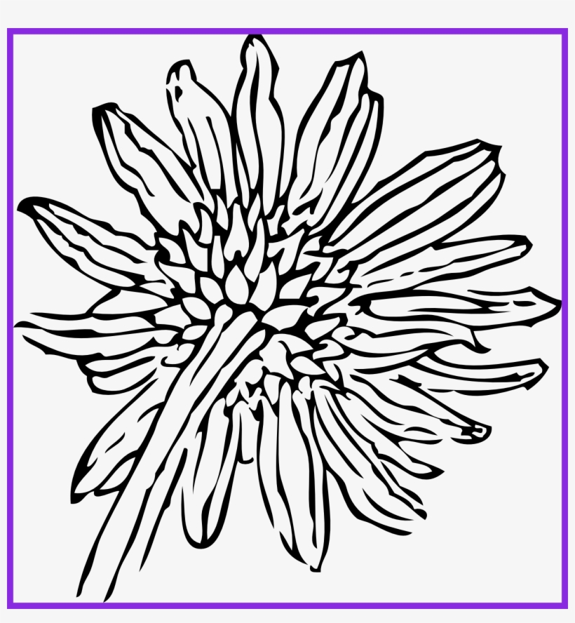 Appealing Flower Umbrella Clipart Floral Png Of Sunflower - Sunflower Clip Art, transparent png download