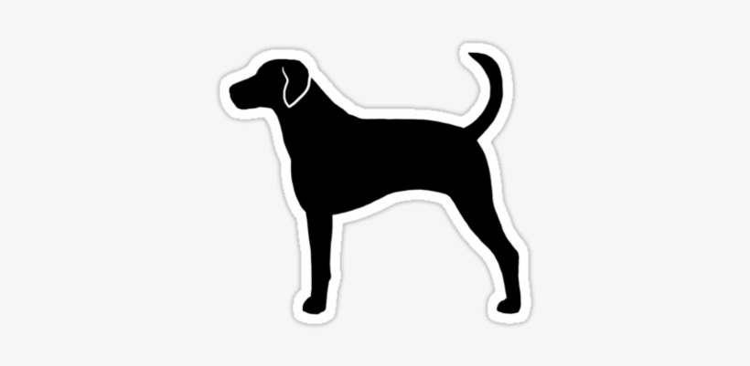 American Foxhound Silhouette Waterproof Die-cut Sticker - American Foxhound Silhouette Png, transparent png download