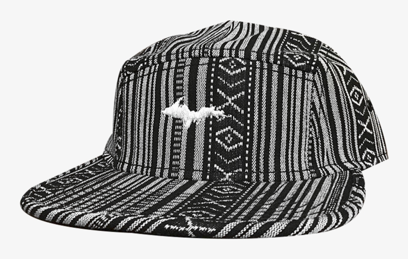 Hat - "u - P - Silhouette" Aztec Pattern Five Panel - Baseball Cap, transparent png download