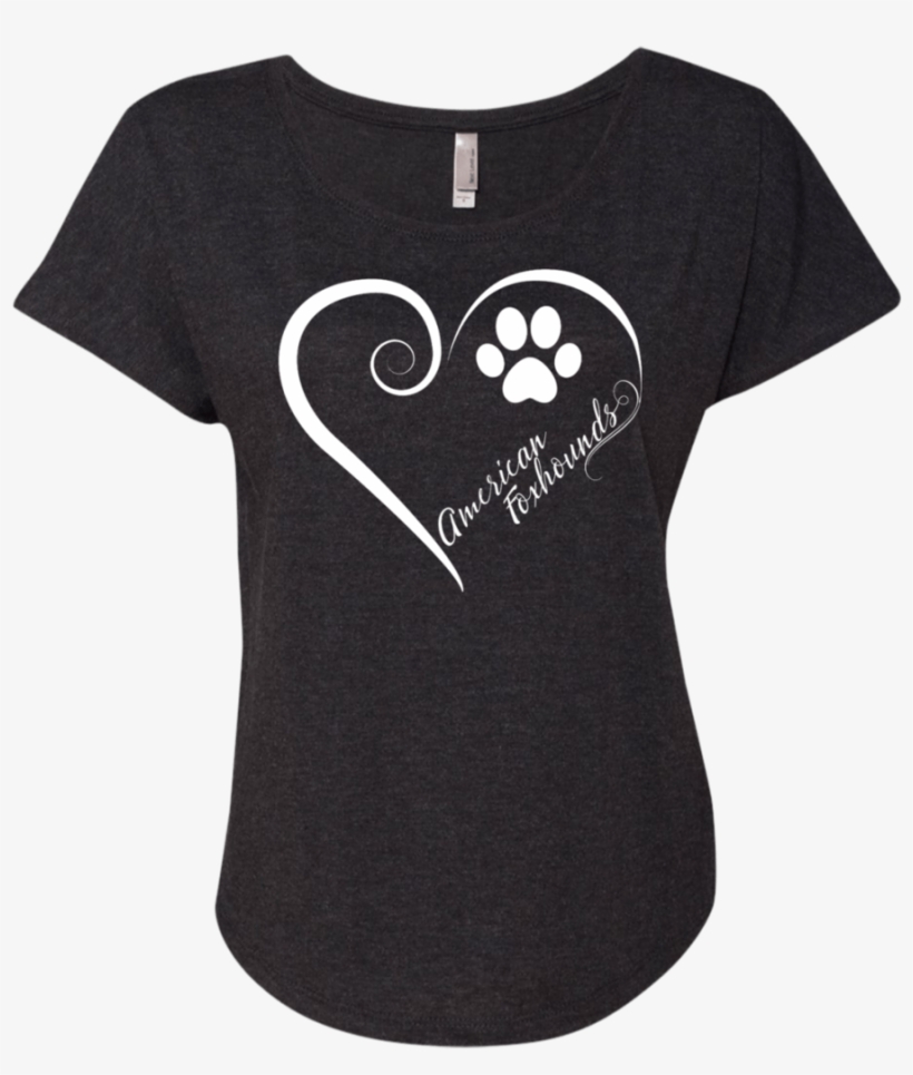 American Foxhound, Always In My Heart Ladies Triblend - Coffeeholic Shirt, transparent png download