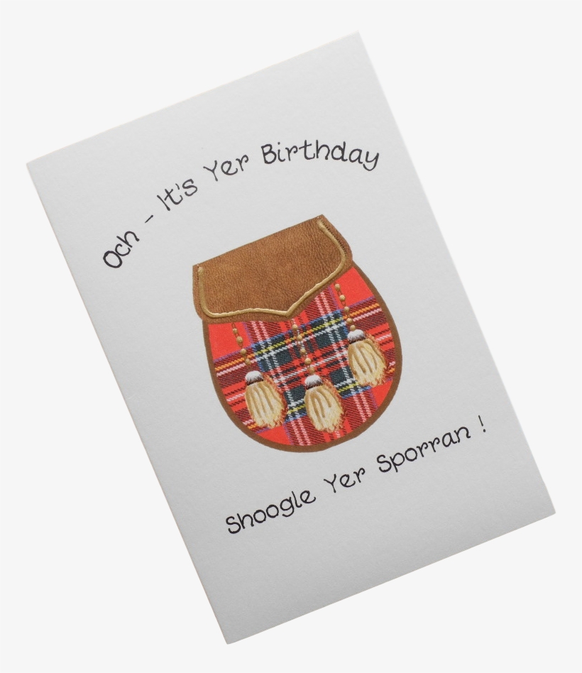 Birthdaytartan Sporran Mither Tongue Png Tartan Sporran - Greeting Card, transparent png download