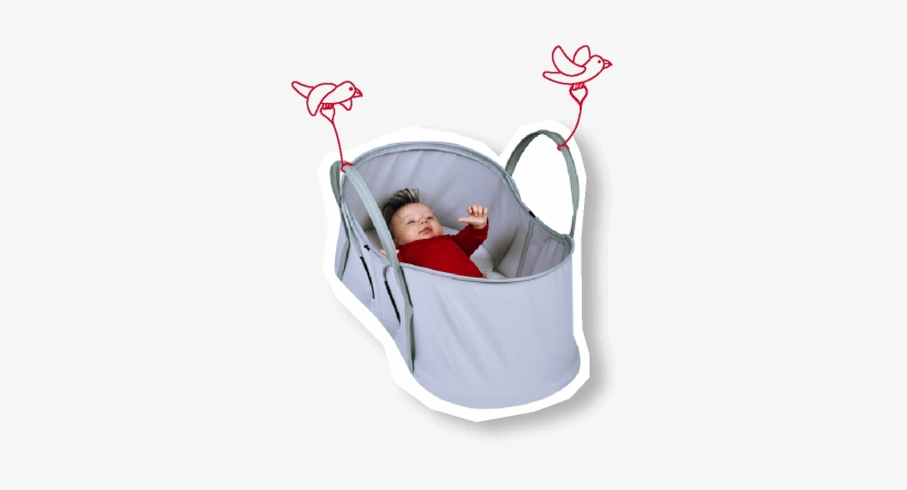 Carry Baby Room To Room - Philteds Nest Compact Travel Bed Silver, transparent png download
