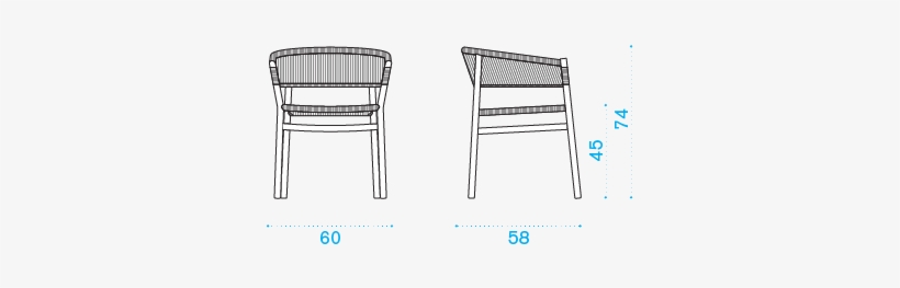 Dining Armchair In Teak - Bench, transparent png download