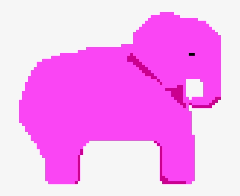 Pink Elephant - Indian Elephant, transparent png download