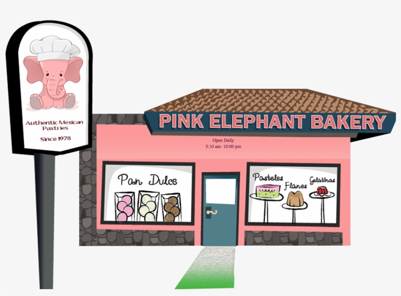 Pan Dulce - Pink Elephant San Jose Ca, transparent png download