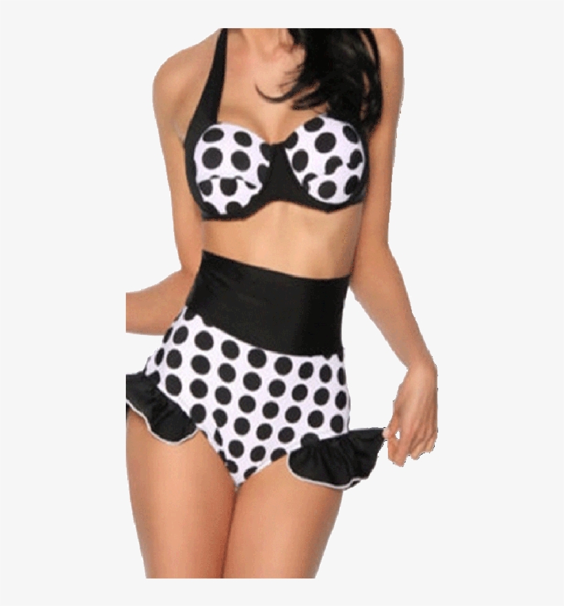 Sexy Bikini Black And White - Swimsuit, transparent png download