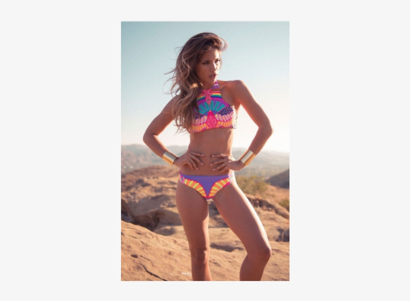 Sexy Aztec High Neck Cropped Top Swimsuit 2018 Bikini - Rroba Plazhi Per Femra 2018, transparent png download