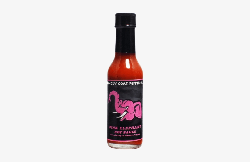 Pink Elephant Hot Sauce 5oz - Angry Goat Pepper Co. Pink Elephant Cranberry, transparent png download