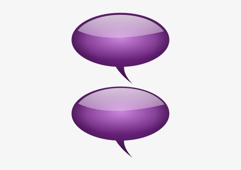 Balão De Texto Roxo Png, transparent png download