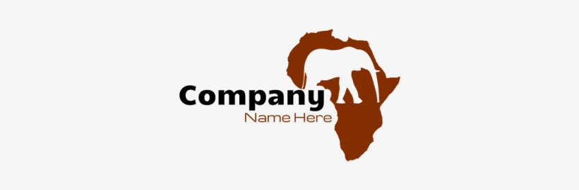 Elephant In Africa Logo - Africa Logo, transparent png download