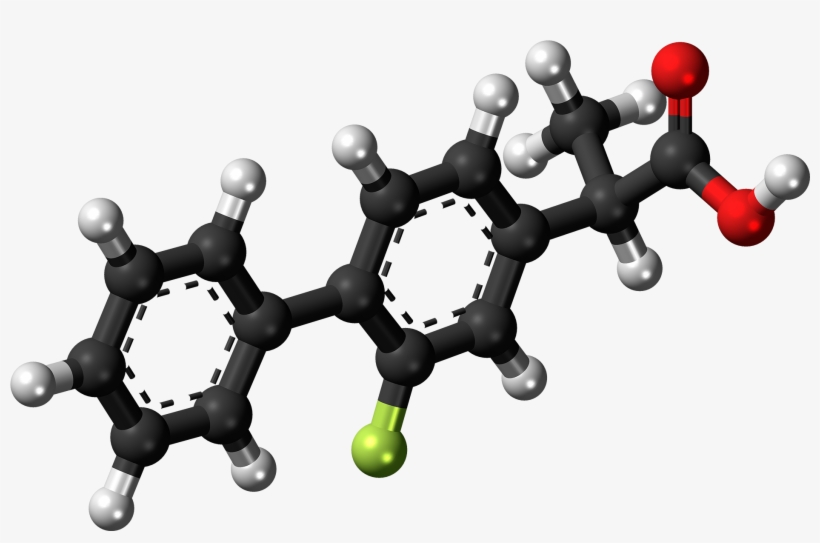 Tarenflurbil Molecule Ball - Amine Compounds (chemical Compounds), transparent png download