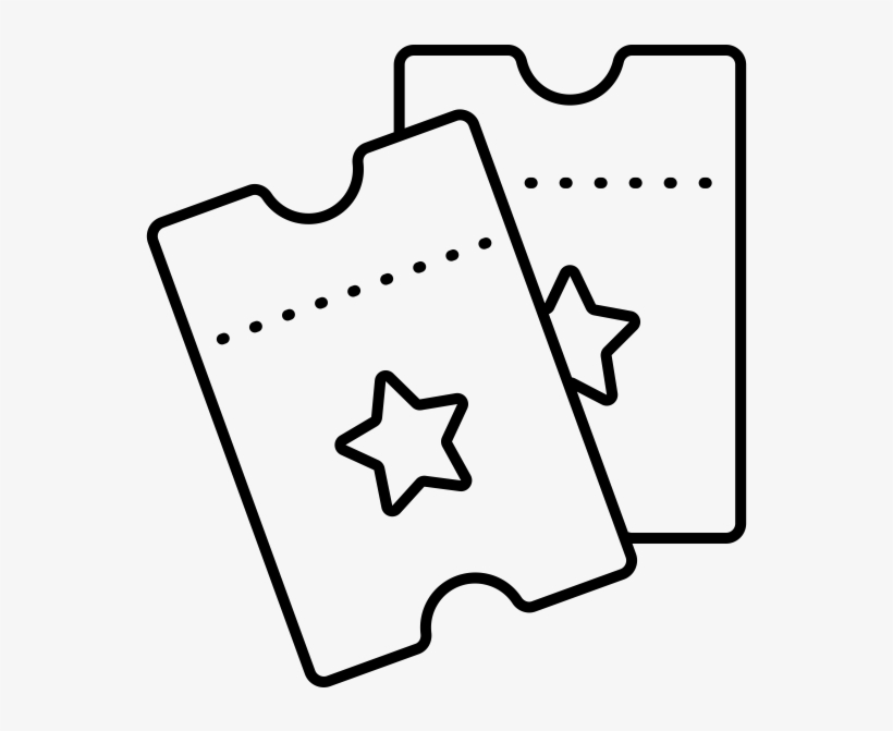 Ticket Stub Rubber Stamp - Portable Network Graphics, transparent png download