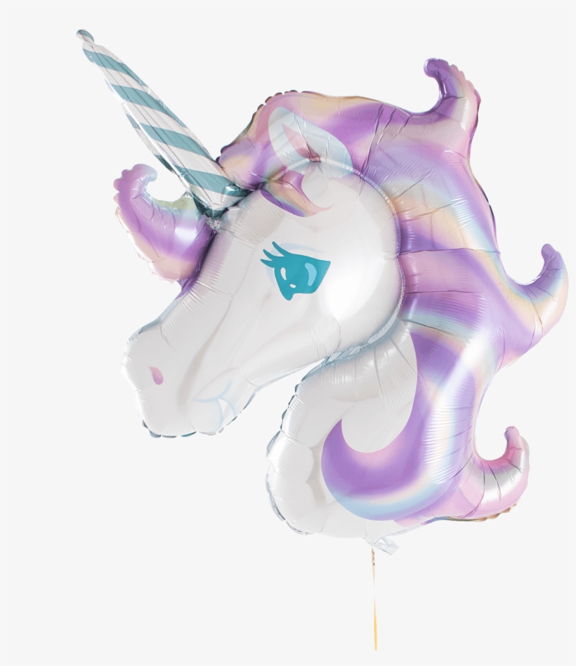 Pastel Unicorn Balloon - Balloon, transparent png download