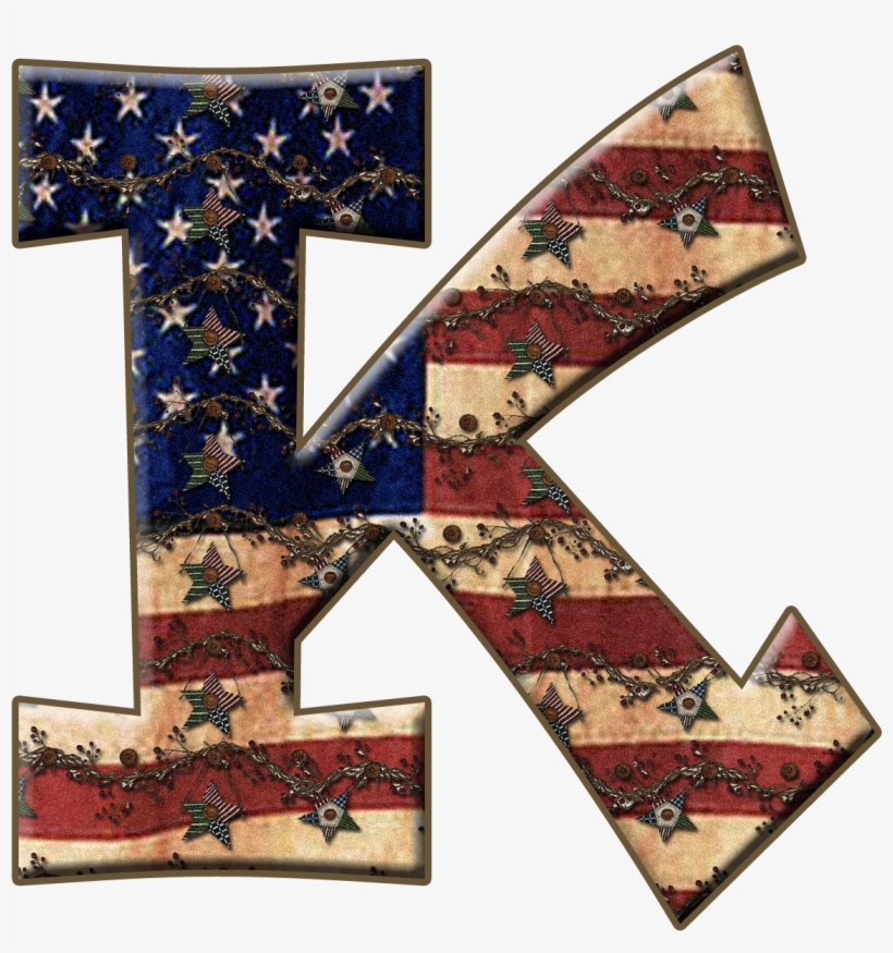 Ge Capital Letter K - Patriotic Granny Letter E, transparent png download