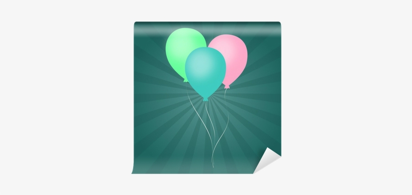 Pastel Balloons Vortex Background Wall Mural • Pixers® - Heart, transparent png download