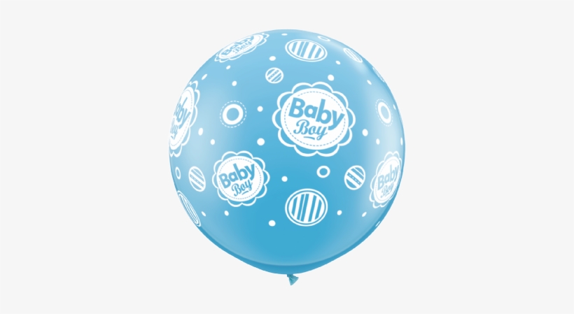 3' Pale Blue Baby Boy Dots Latex Balloons X - Blue Baby Balloons In Png, transparent png download