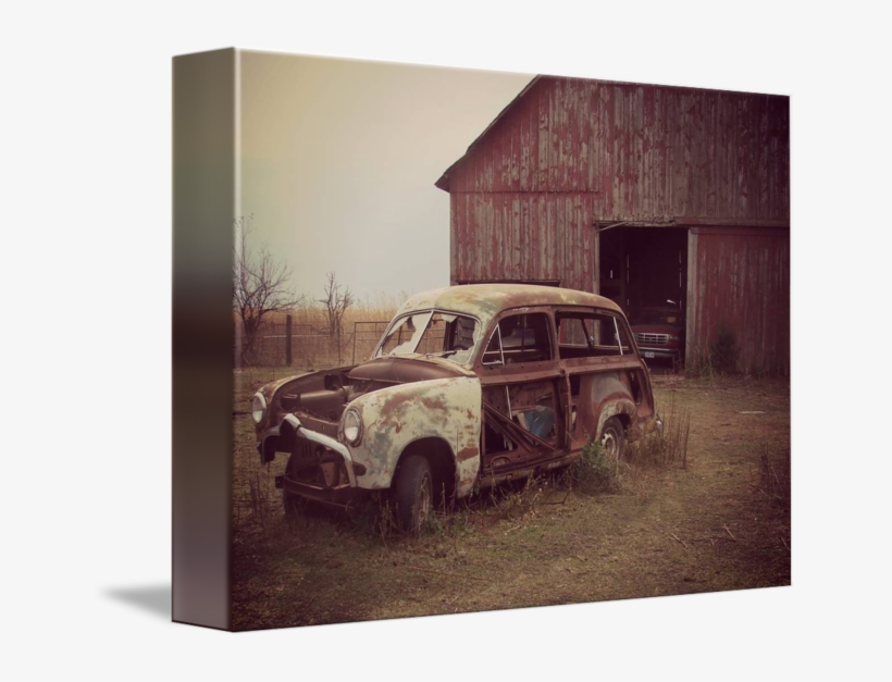 "abandoned Car" By Cassie Peters - Antique Car, transparent png download