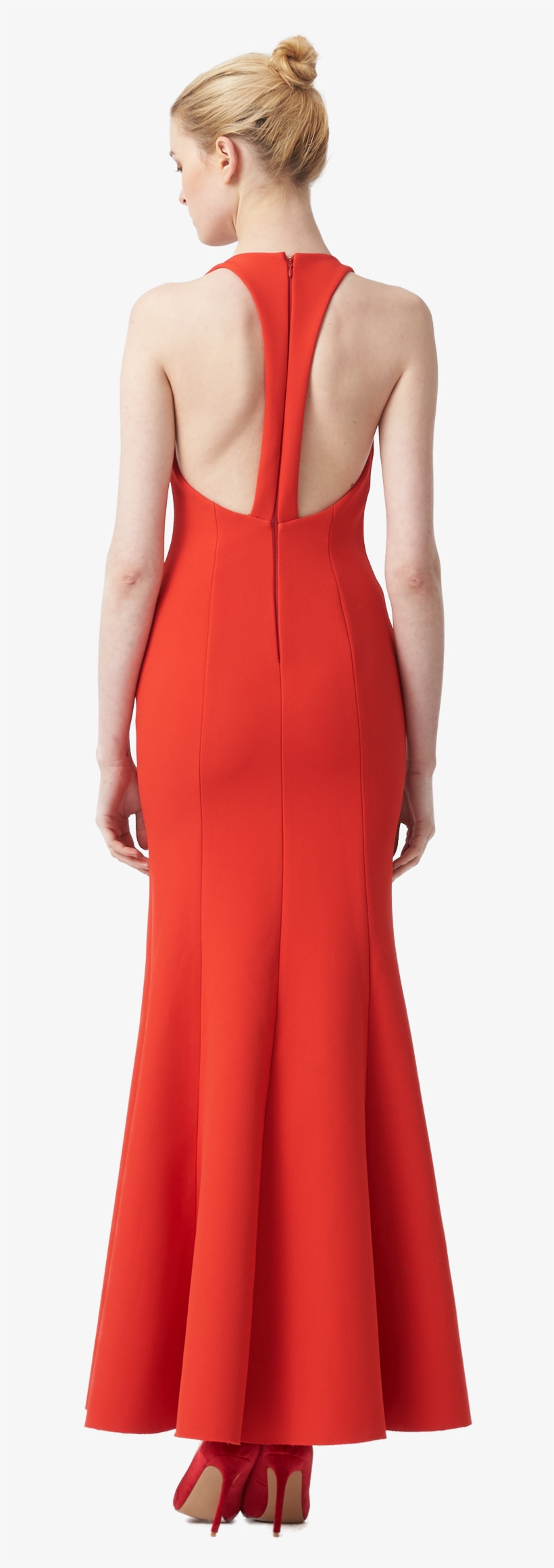 Camille V-neck Fishtail - Fame And Partners Callais Dress, transparent png download