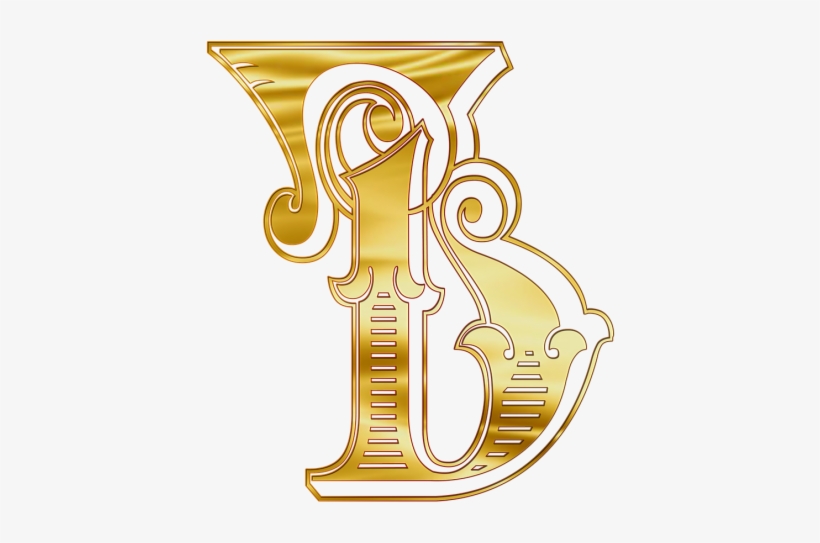 Word,gold,font - Bj Letters, transparent png download