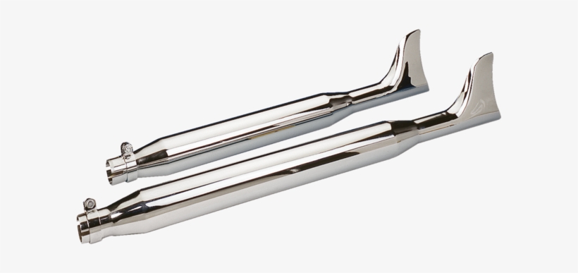 These Beautiful Chrome Plated Fish Tail Mufflers Are - Muffler, transparent png download