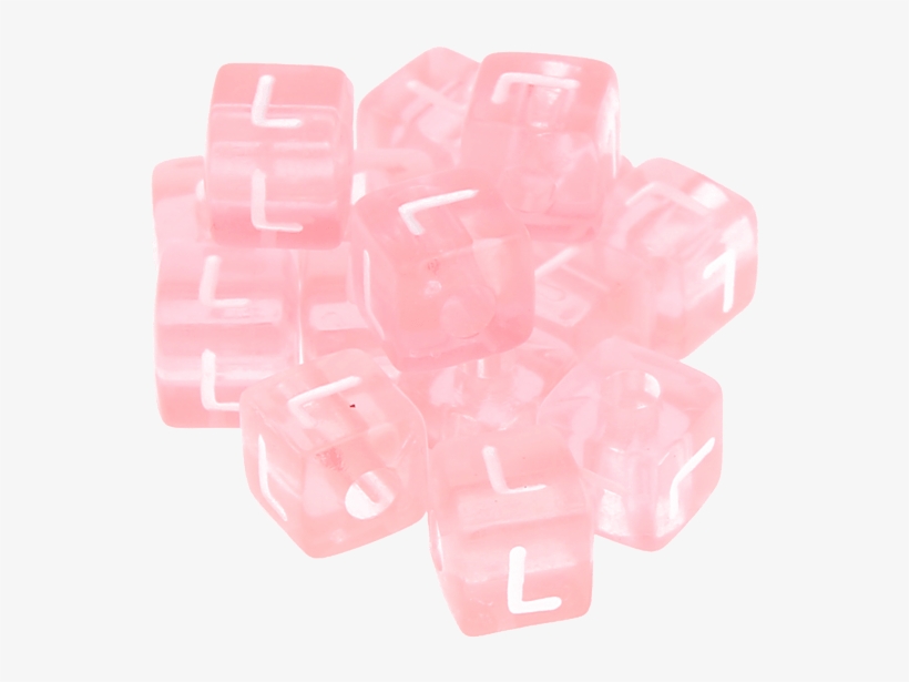 580 Cubos Acrílicos Rosados - Plastic, transparent png download