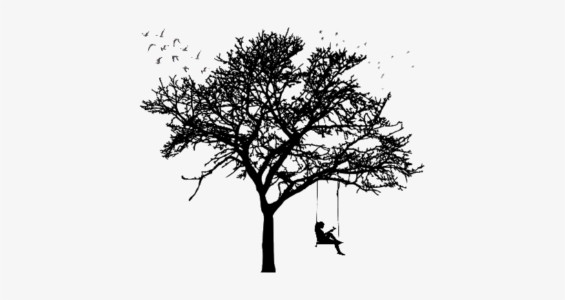 Ftestickers Sticker - Transparent Tree Silhouette, transparent png download
