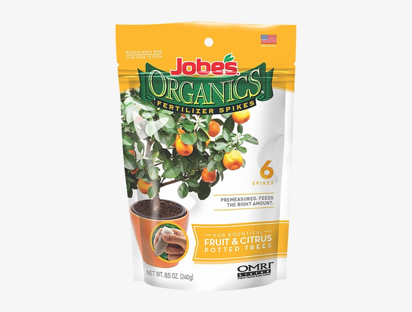 Jobe's Organics Fertilizer Spike Container Grown Fruit - Jobe S Organics Fruit Citrus Tree Fertilizer Spikes, transparent png download