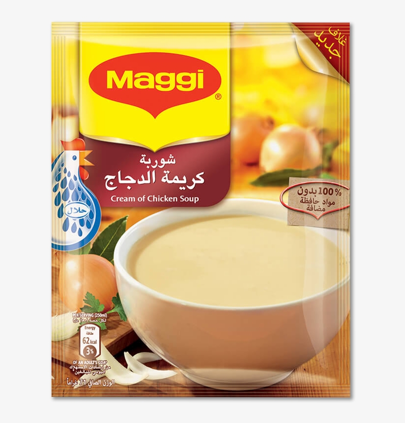 Maggi® Cream Of Chicken Soup 71g Sachet - شوربة ماجي كريمة الدجاج, transparent png download