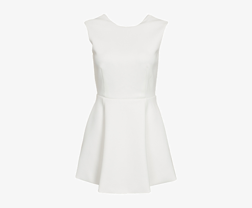 Vestido Blanco Corto Con Escote En Espalda - Vestido Blanco Corto Bogota, transparent png download