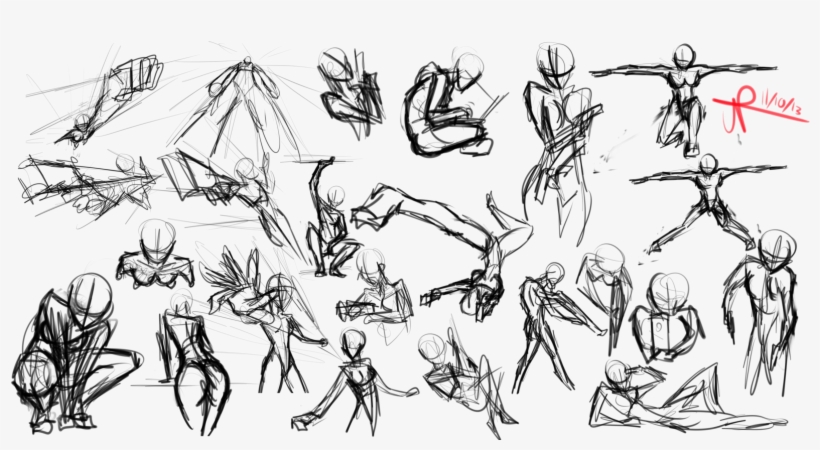 Gesture Drawing - Figure Drawing Gesture, transparent png download