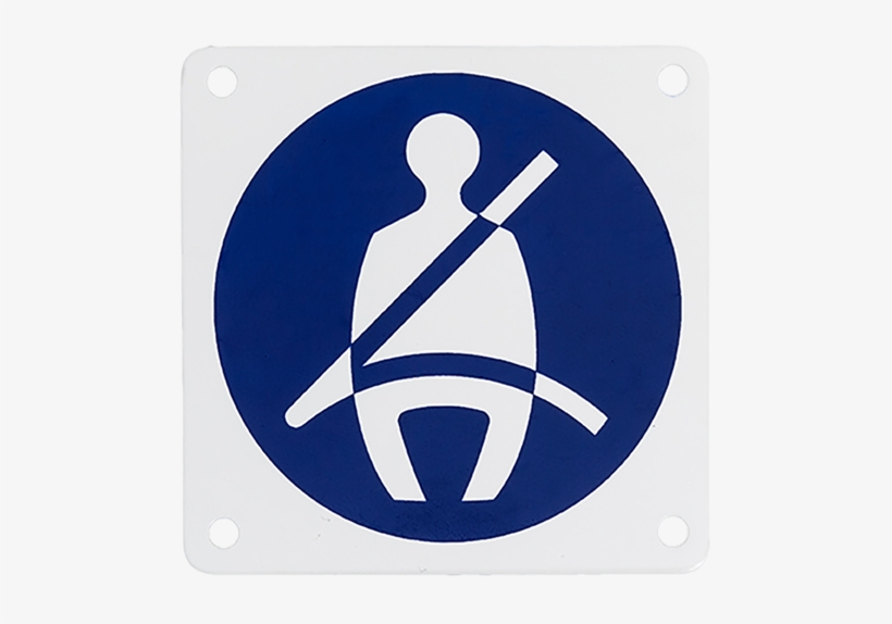 Pictogram - Seat Belt Must Be Worn Sign, transparent png download