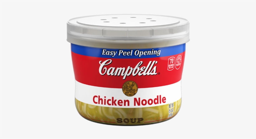 Campbell's Chicken Noodle Soup Microwavable Bowl, transparent png download