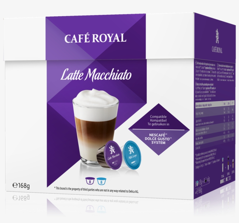 Cafe Royal Latte Macchiato Kompatibel Mit Nescafe Dolce Chai Latte Capsules For Nespresso PNG