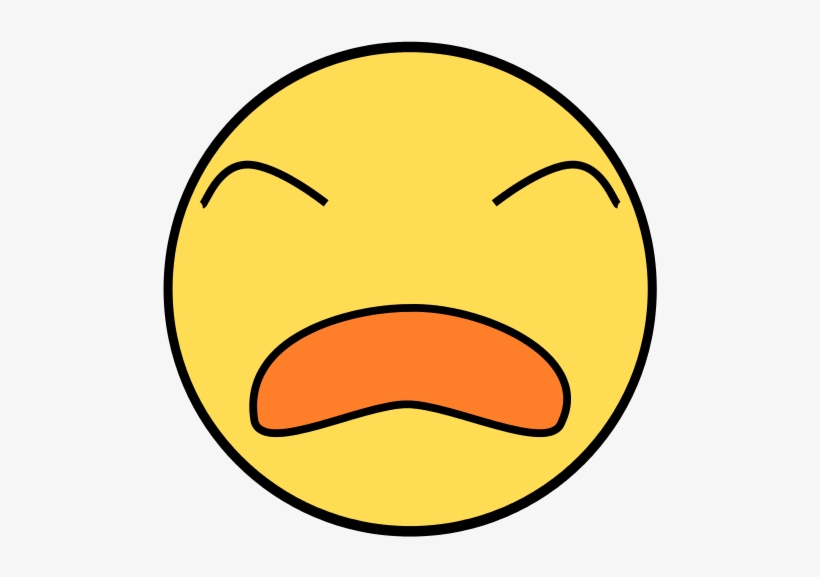 File - Emoticono Triste - Svg - Smiley, transparent png download