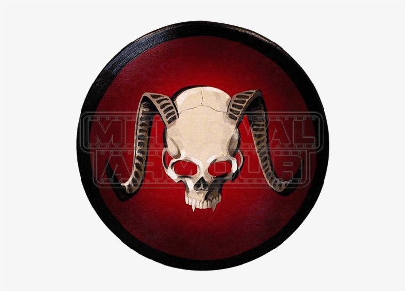 Wooden Demon Skull Shield - Armour, transparent png download