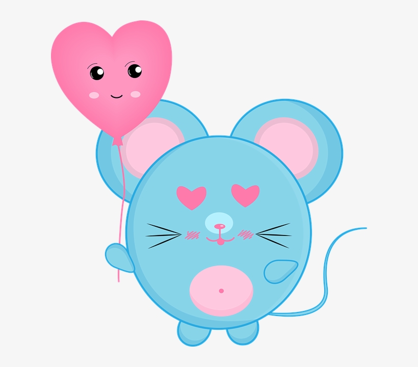 Adorable Cartoon Mouse Oval Ornament, transparent png download