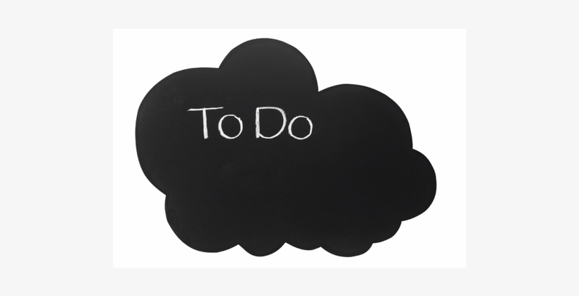 Chalkboard Wall Sticker, Cloud - Illustration, transparent png download