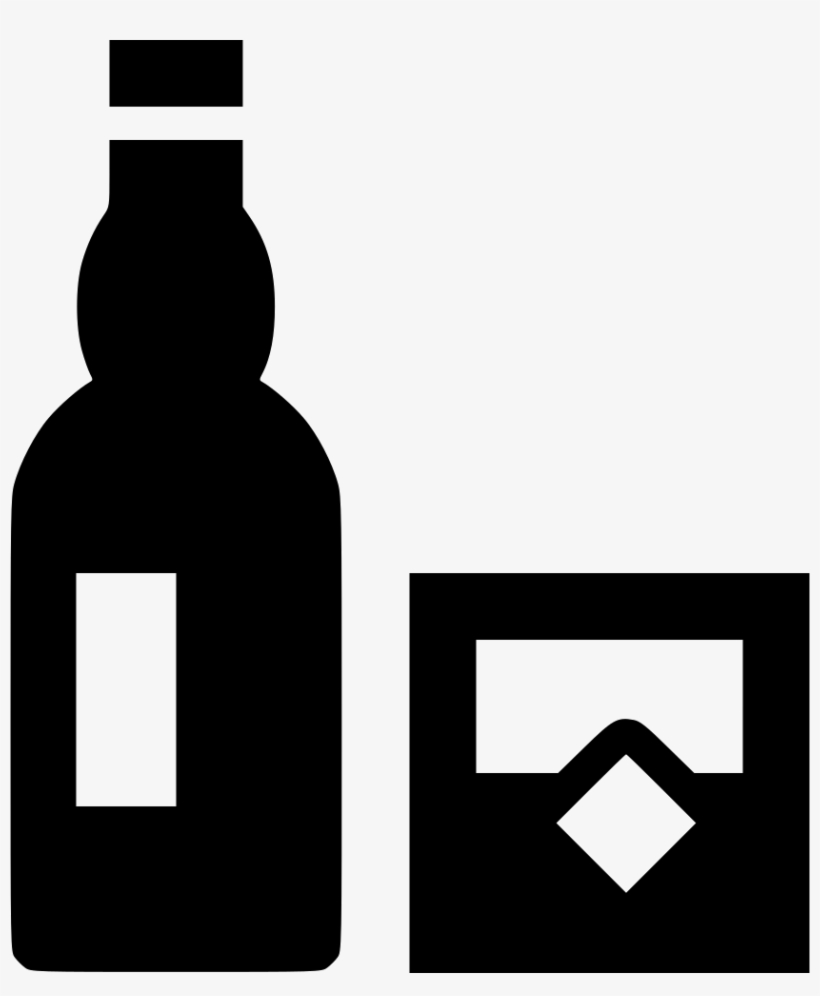 Whisky Bottle And Glass Comments - Whisky, transparent png download