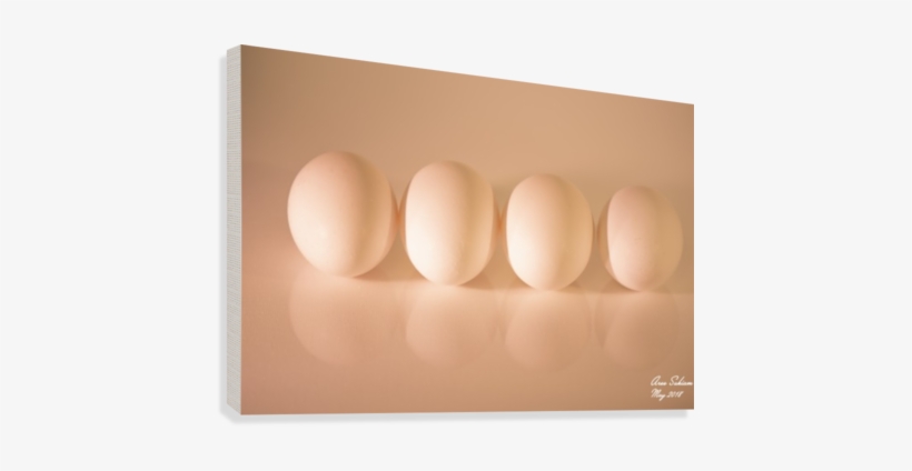 White Egg On Canvas Warm Light Version Canvas Print - Boiled Egg, transparent png download