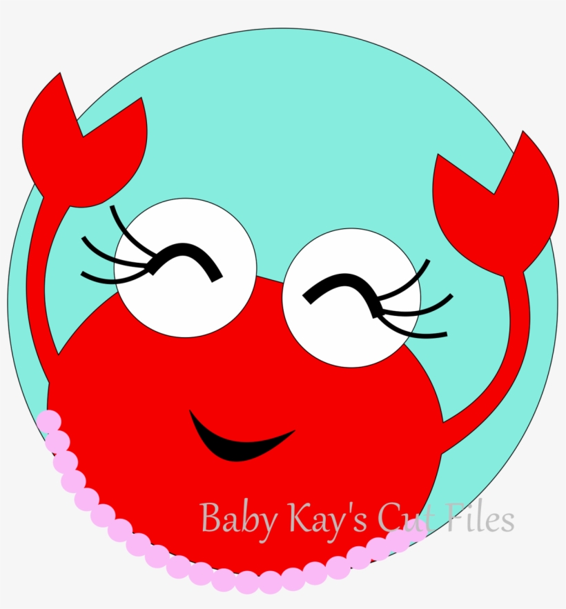 Cut File Crab Girl In Frame - Portable Network Graphics, transparent png download