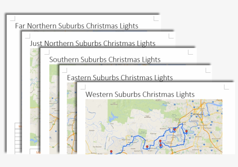 Downloadable Maps And Street Lists - Brisbane, transparent png download