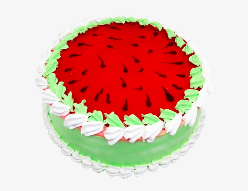 Watermelon Cartoon Cake - Cartoon Cake, transparent png download