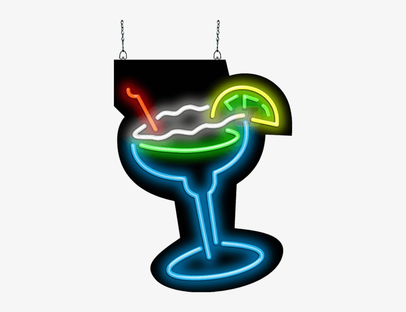 Margarita Glass Neon Sign - Neon Sign, transparent png download