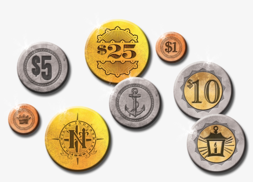 Metal Coins Nautilus Indistries - Punch Board Coins Game, transparent png download