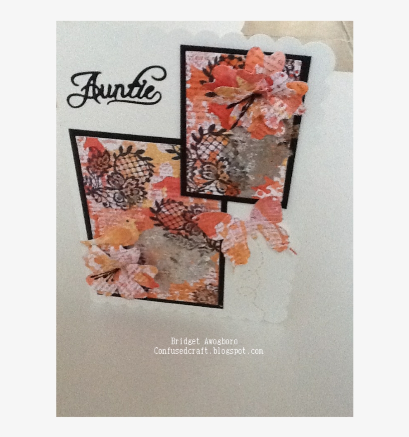 The Background Papers Were Also Used To Make The Flower - Visual Arts, transparent png download