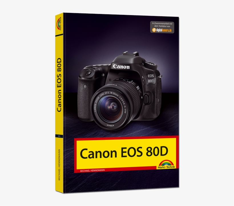 Canon Eos 80d - Canon Eos 80d With Ef-s 18-55mm Is Stm Lens, transparent png download