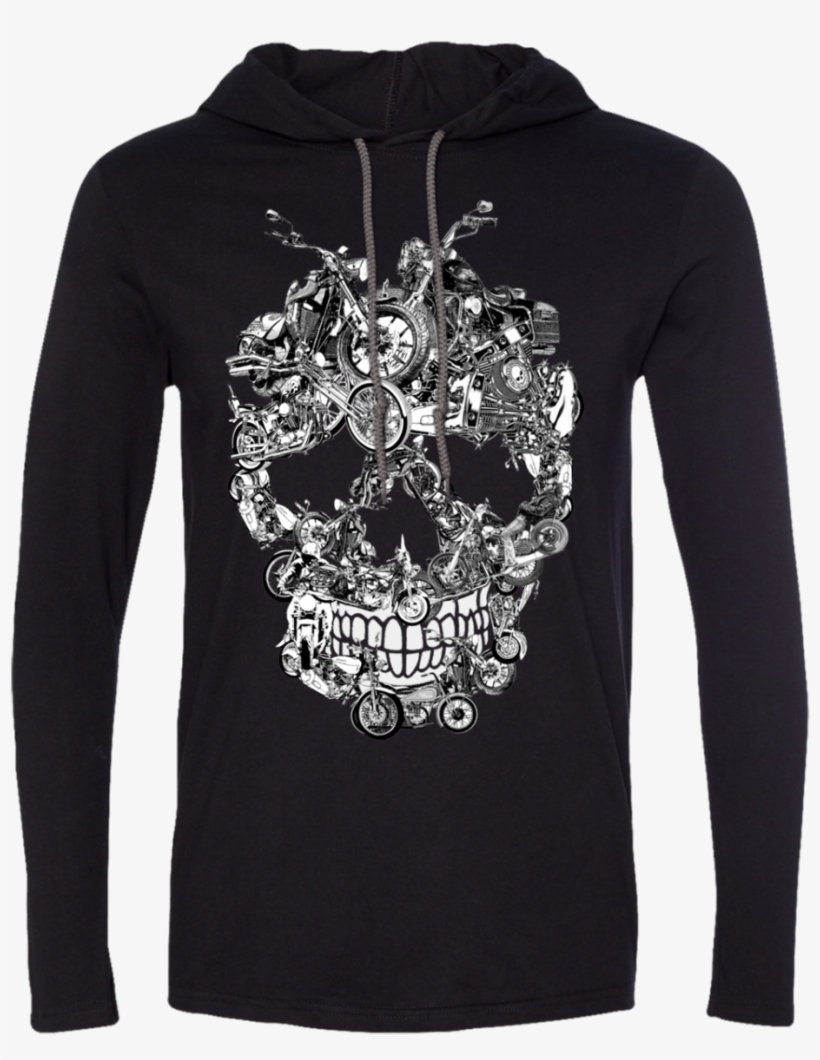 Bikers Skull Men Hoodie - Am A February Girl Girl Shirt, transparent png download